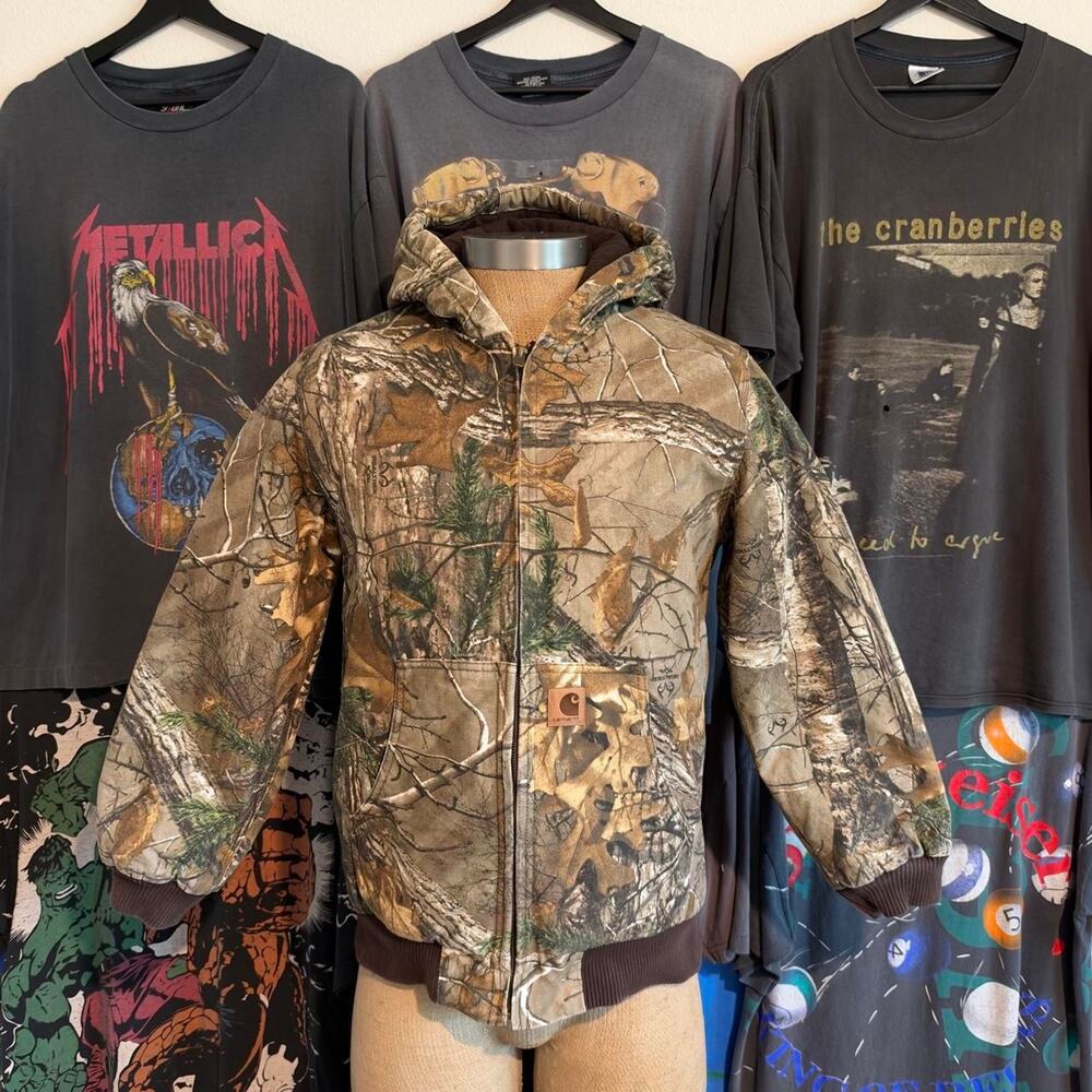 Modern carhartt camo hooded jacket